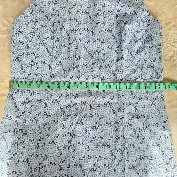 Reitman's Petites Blue Floral Dress, Size 10 - Picture 6 of 12